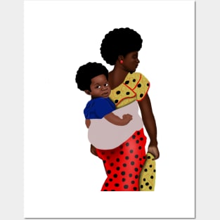 African Mother and Child Posters and Art